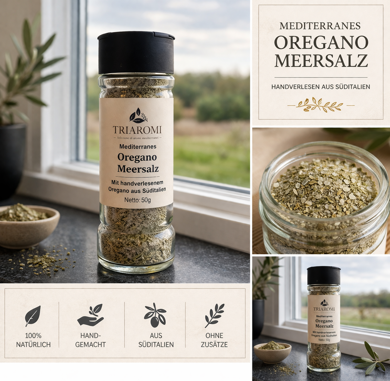 Mediterranes Oregano Meersalz