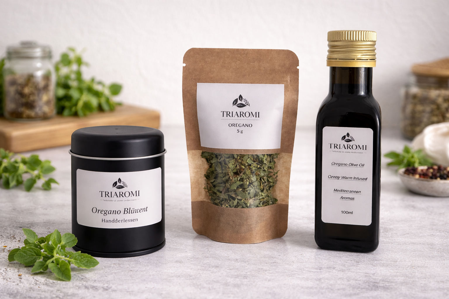 Triaromi - Oregano Genuss-Set [3er Premium Bundle]